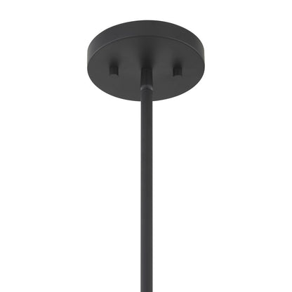 Savoy House Essentials Baldwin 1Lt Pendant, Black/White Opal