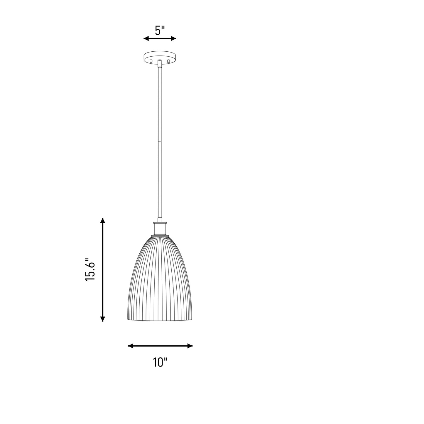 Savoy House Essentials Baldwin 1Lt Pendant, Nickel/White