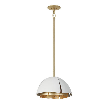 Pendant, Cavalier Gold/Royal White