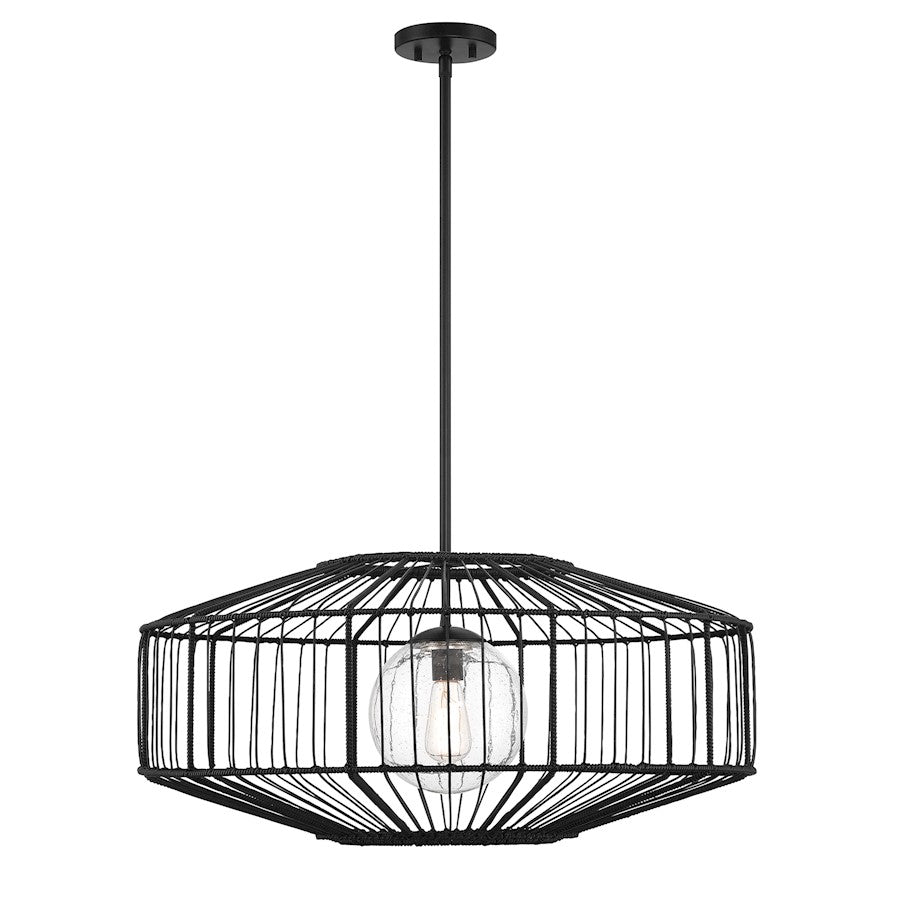 Savoy House Marcy 1-Light Pendant, Matte Black - 7-1429-1-89