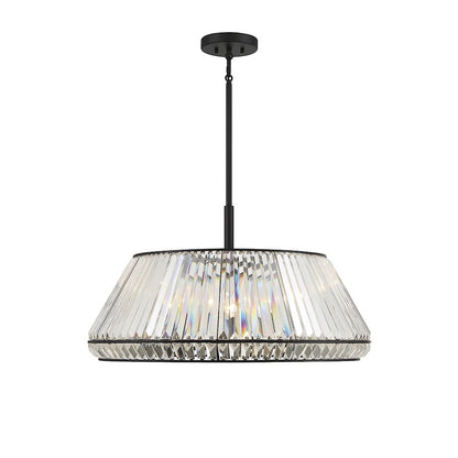 Savoy House Pyramid 6-Light Pendant, Matte Black - 7-1610-6-89