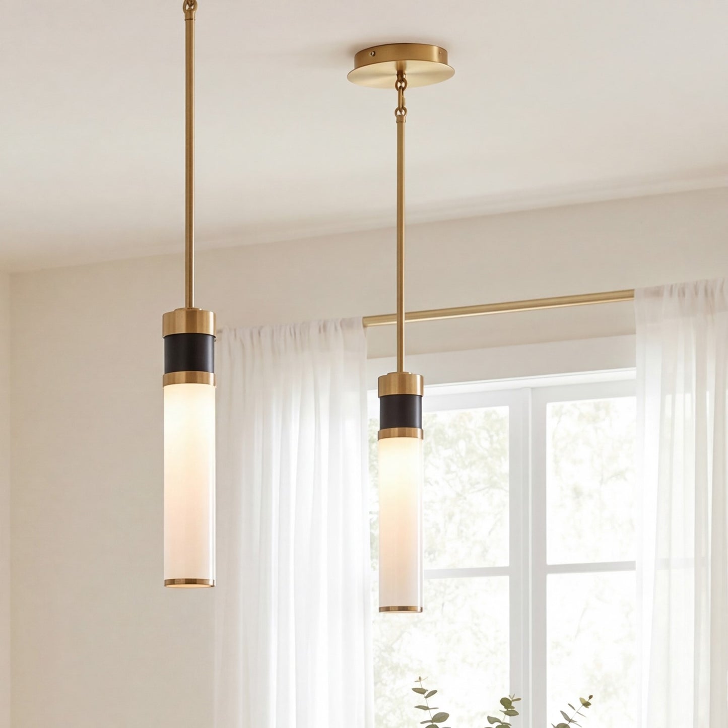 LED Mini Pendant, Matte Black