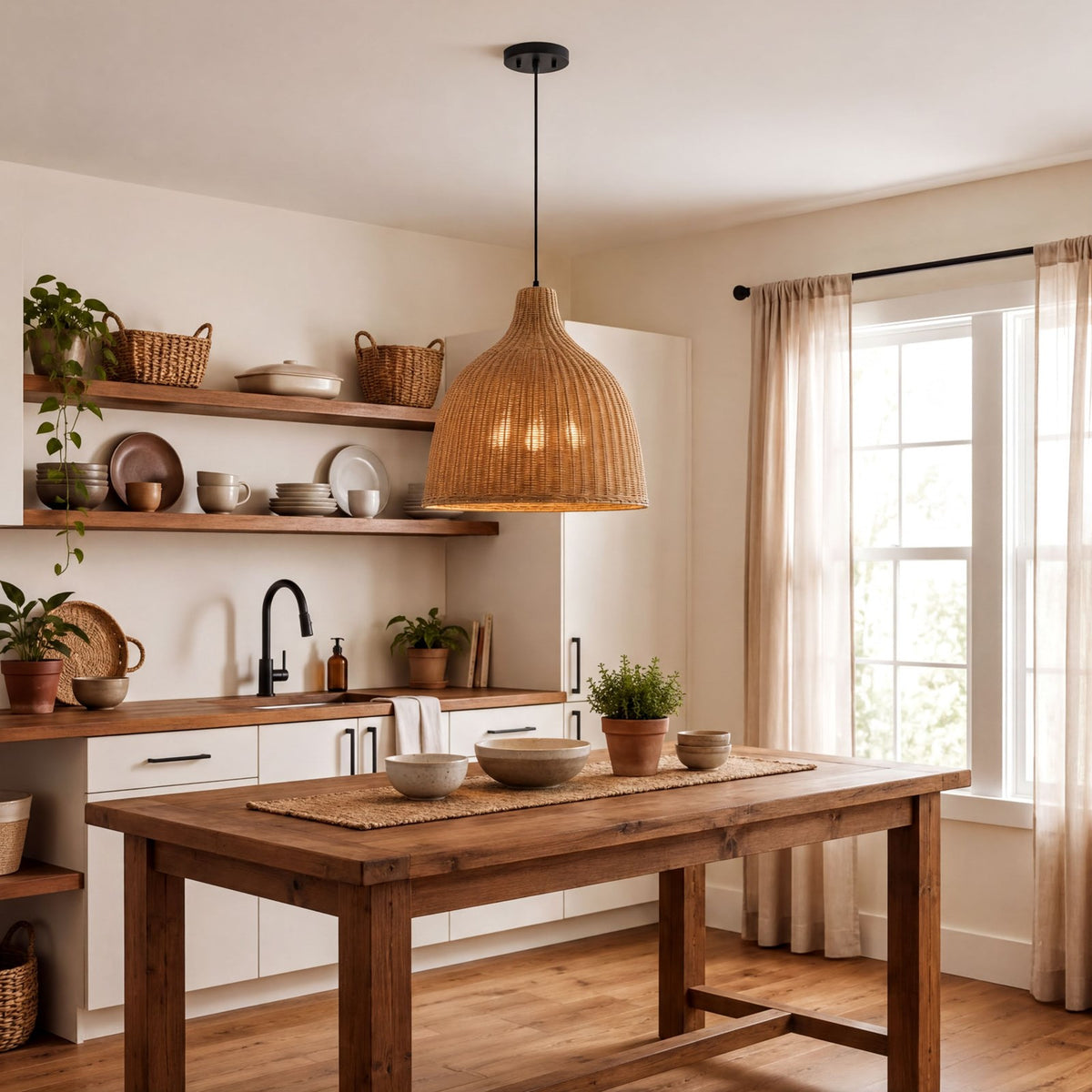 3 Light Pendant, Café