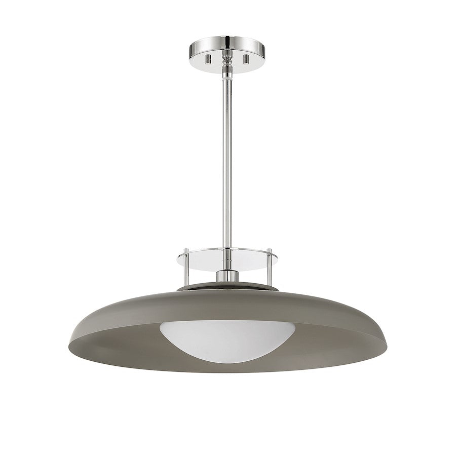 1 Light Pendant, Gray