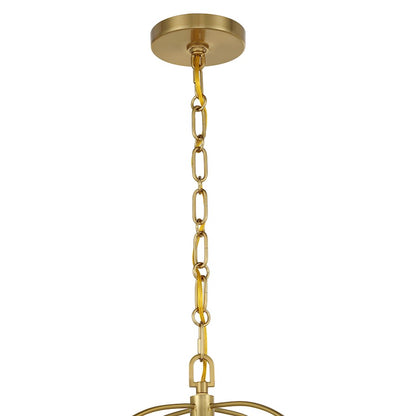Savoy House Ashlay 4 Light Pendant, Warm Brass
