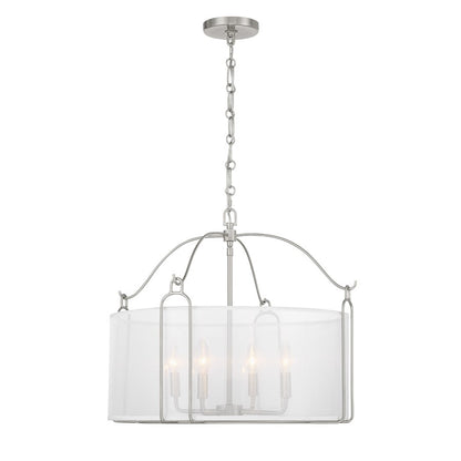 Savoy House Ashlay 4 Light Pendant, Satin Nickel - 7-1693-4-SN