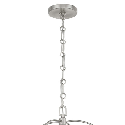 Savoy House Ashlay 4 Light Pendant, Satin Nickel