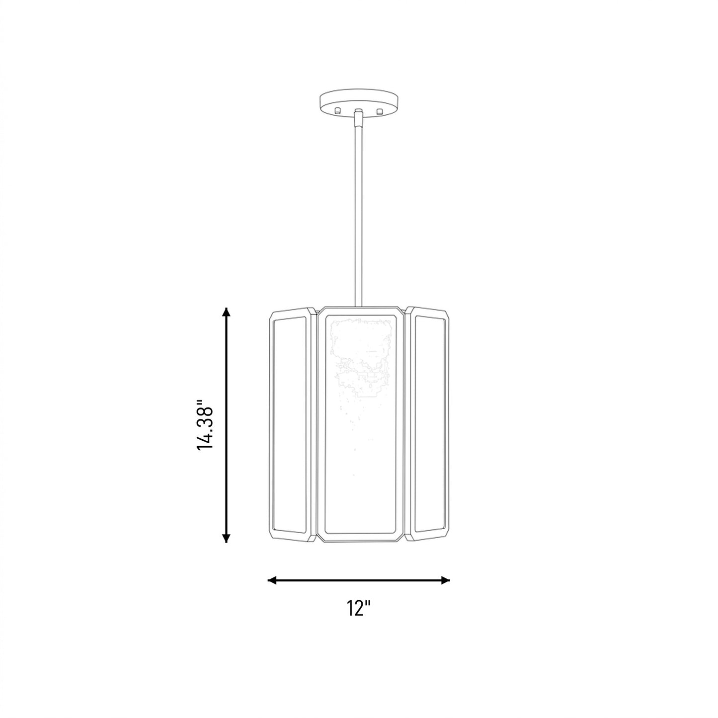 Savoy House Leeds 3 Lt Pendant, White Opal, Matte Black
