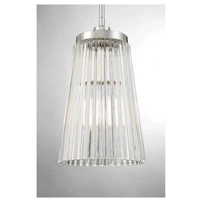 1 Light Pendant, Polished Nickel