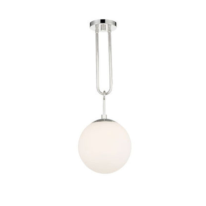 1 Light Pendant, Polished Nickel