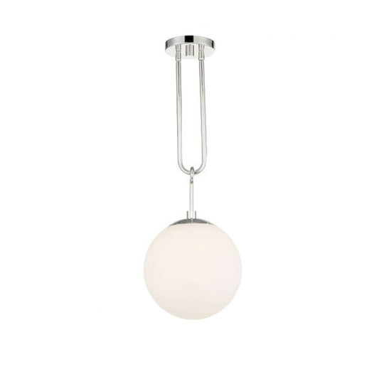 1 Light Pendant, Polished Nickel