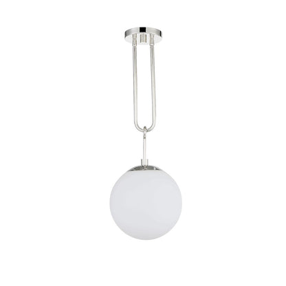 1 Light Pendant, Polished Nickel