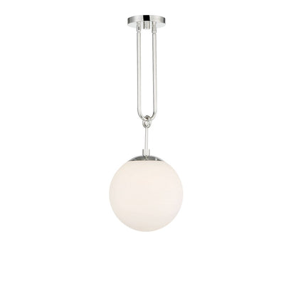 1 Light Pendant, Polished Nickel