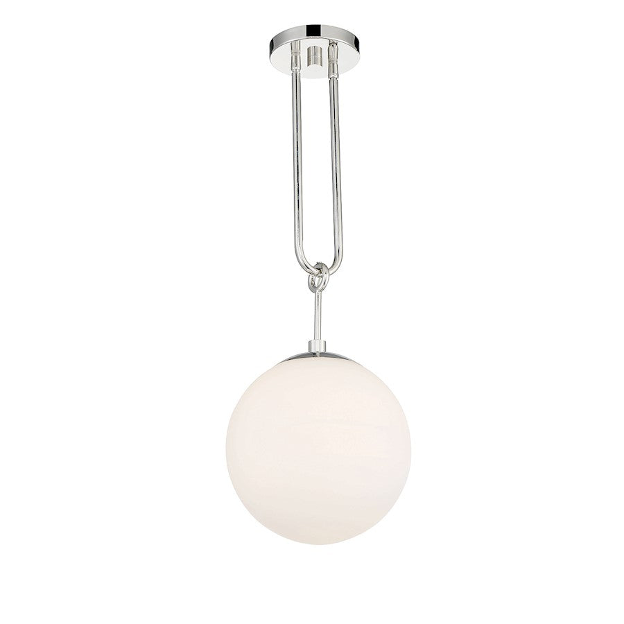 1 Light Pendant, Polished Nickel