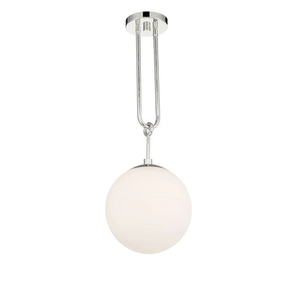 1 Light Pendant, Polished Nickel