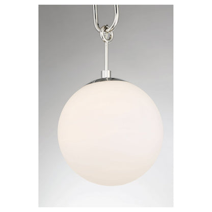 1 Light Pendant, Polished Nickel