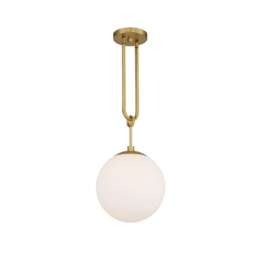 1 Light Pendant, Warm Brass