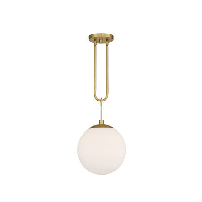 1 Light Pendant, Warm Brass