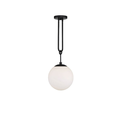 1 Light Pendant, Matte Black