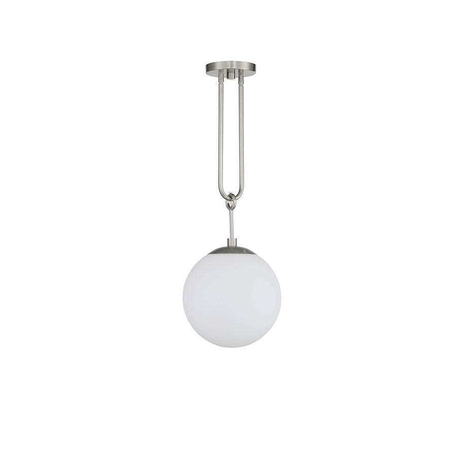 1 Light Pendant, Satin Nickel