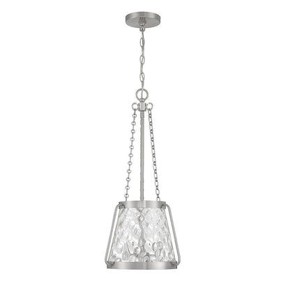 3 Light Pendant, Satin Nickel