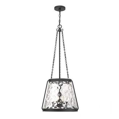 4 Light Pendant, Matte Black