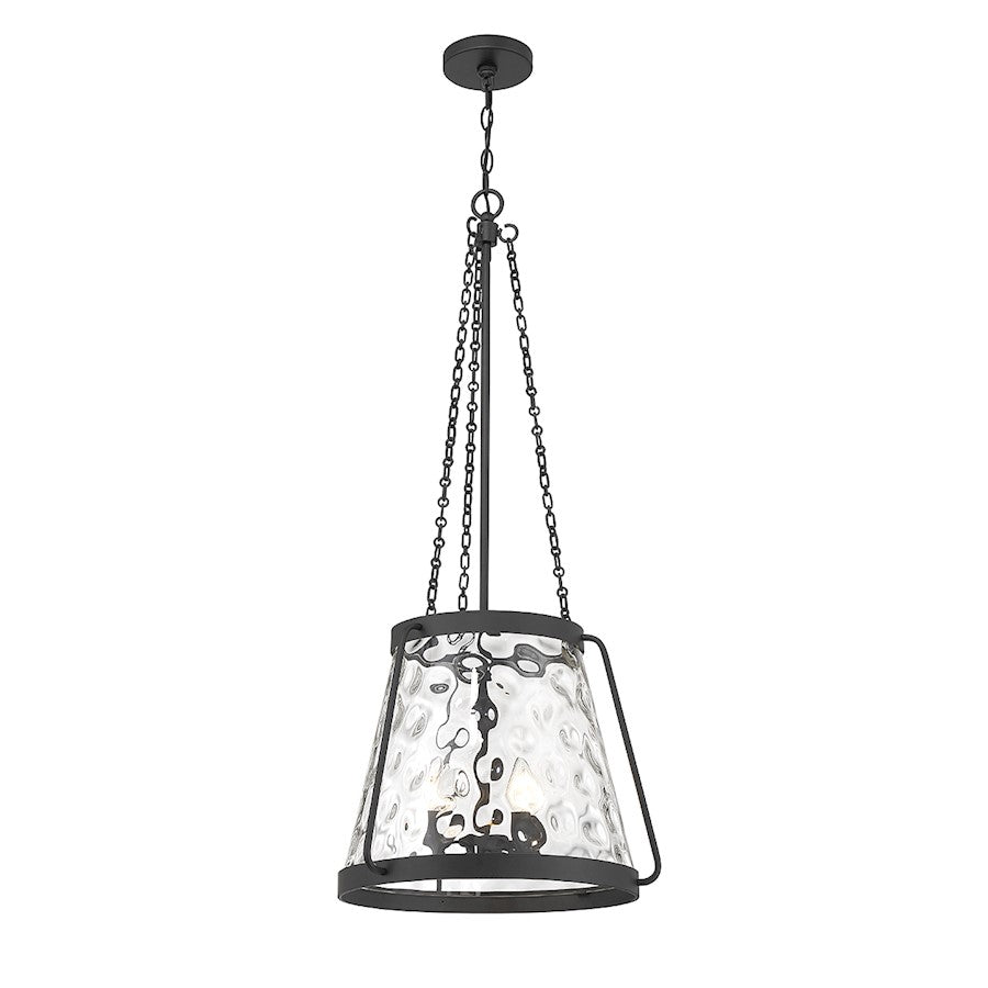 4 Light Pendant, Matte Black