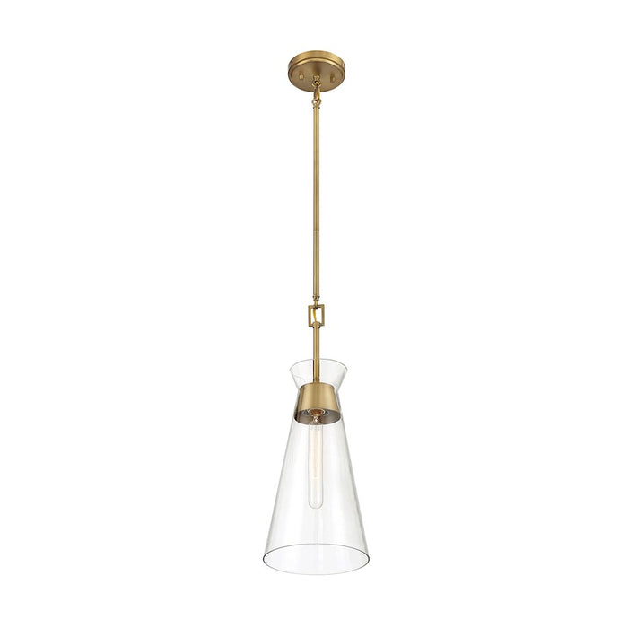 Savoy House Lakewood 1-Light Pendant, Warm Brass