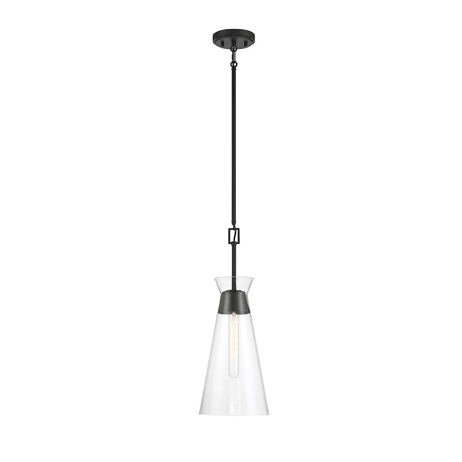 Savoy House Lakewood 1-Light Pendant, Matte Black - 7-1831-1-89