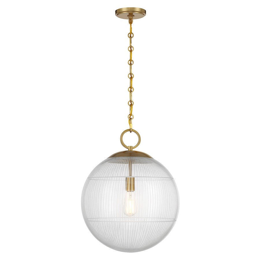 Savoy House Cabot 1 Light Pendant, Warm Brass/Segmented - 7-1840-1-322