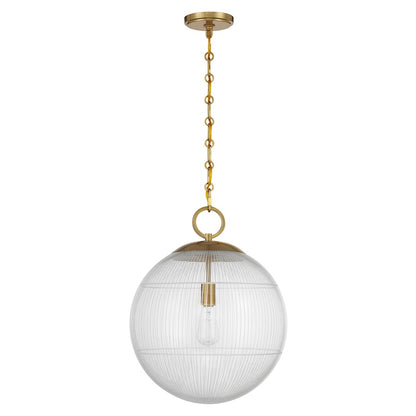 Savoy House Cabot 1 Light Pendant, Warm Brass/Segmented