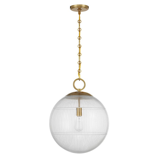 Savoy House Cabot 1 Light Pendant, Warm Brass/Segmented