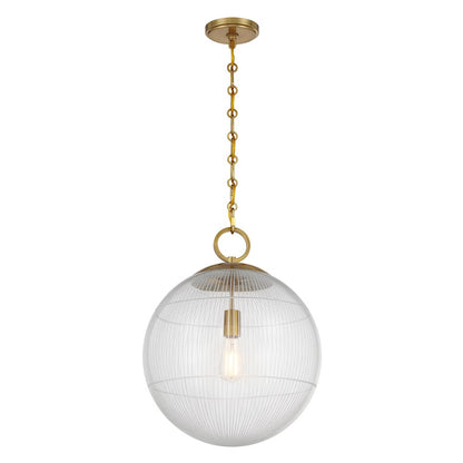 Savoy House Cabot 1 Light Pendant, Warm Brass/Segmented