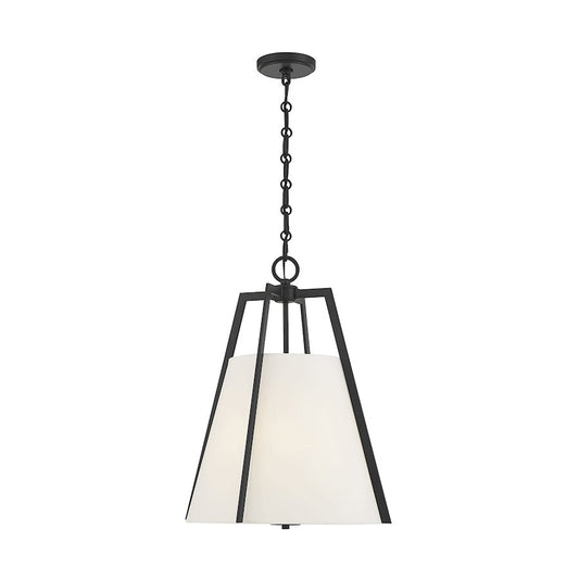 3 Light Pendant, Matte Black