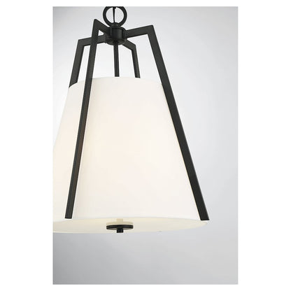 3 Light Pendant, Matte Black