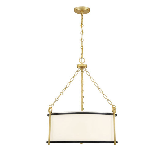 3 Light Pendant, Matte Black