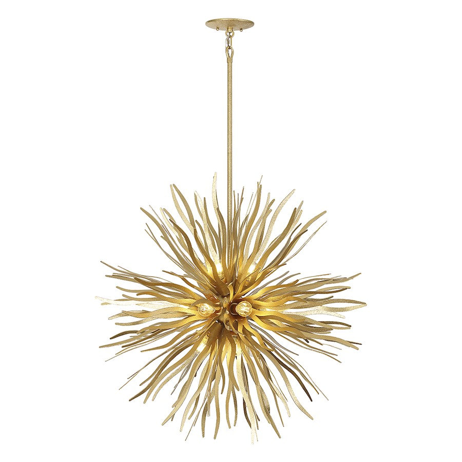 12 Light Pendant, Cavalier Gold