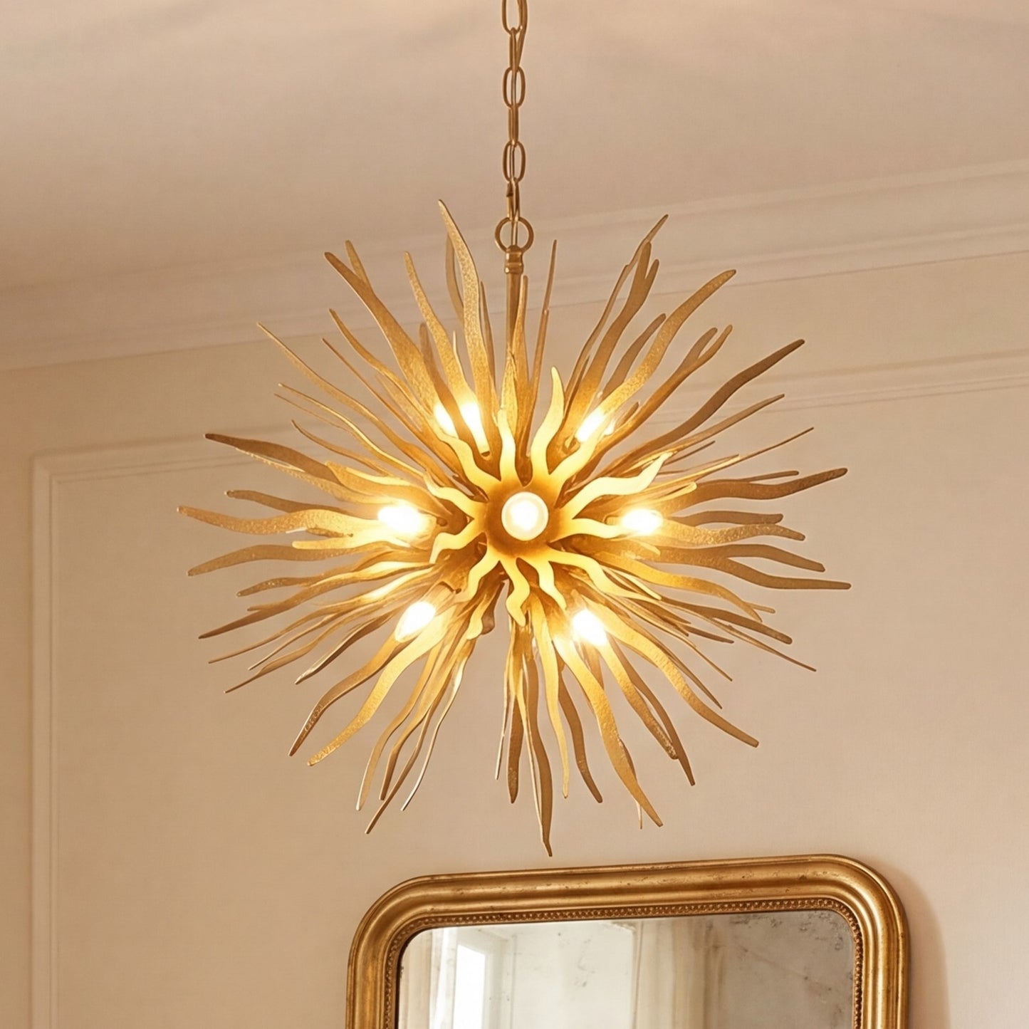 12 Light Pendant, Cavalier Gold