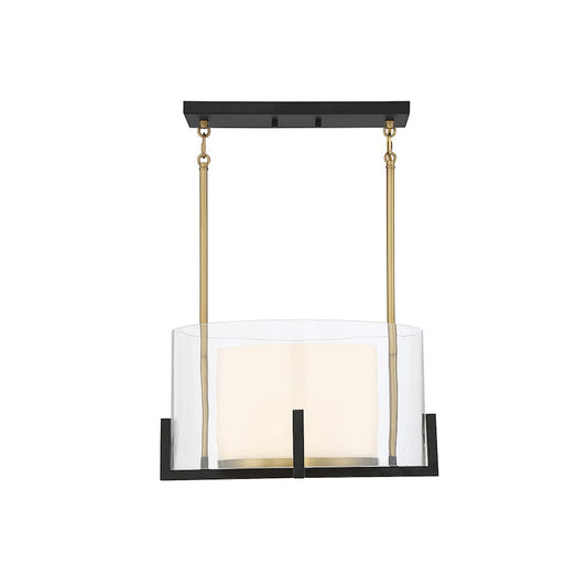 1 Light Pendant, Matte Black