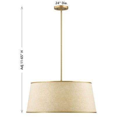 Savoy House Sombra 6 Lt Pendant/Textured Beige
