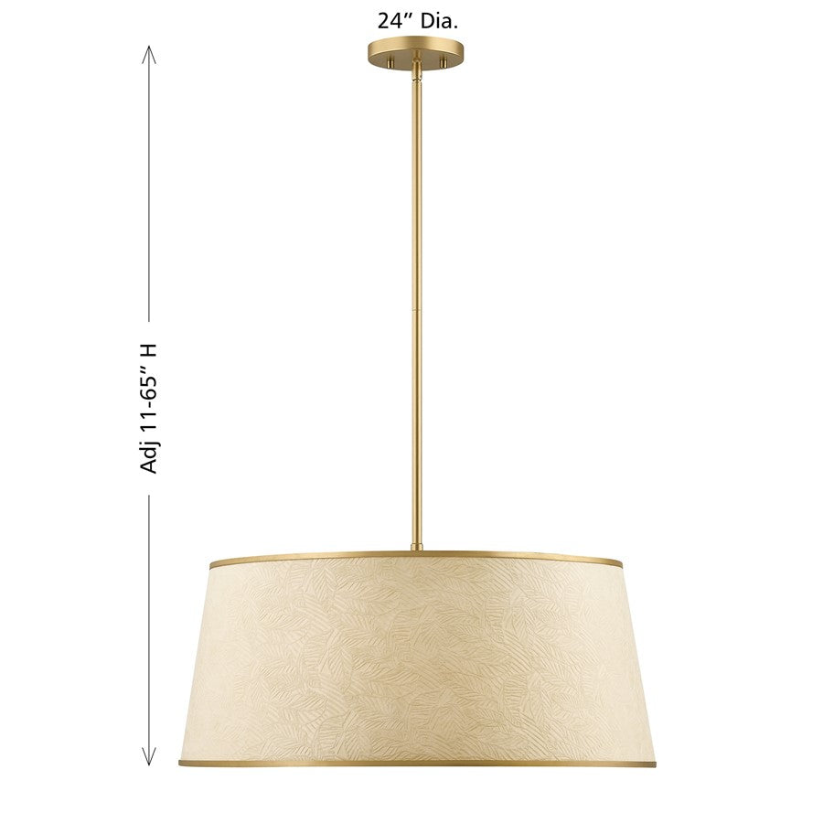 Savoy House Sombra 6 Lt Pendant/Textured Beige