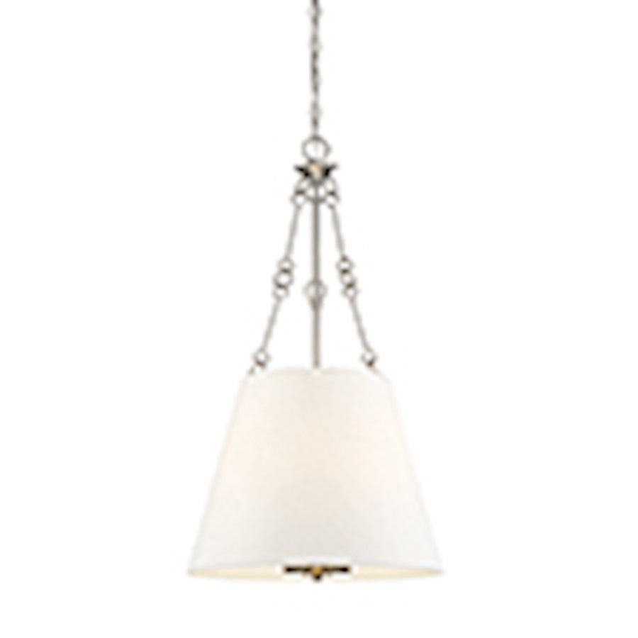 4 Light Pendant, Satin Nickel