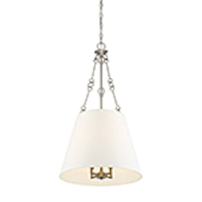 4 Light Pendant, Satin Nickel