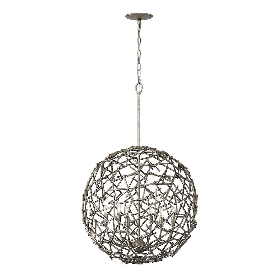 6 Light Pendant, Campagne Luxe