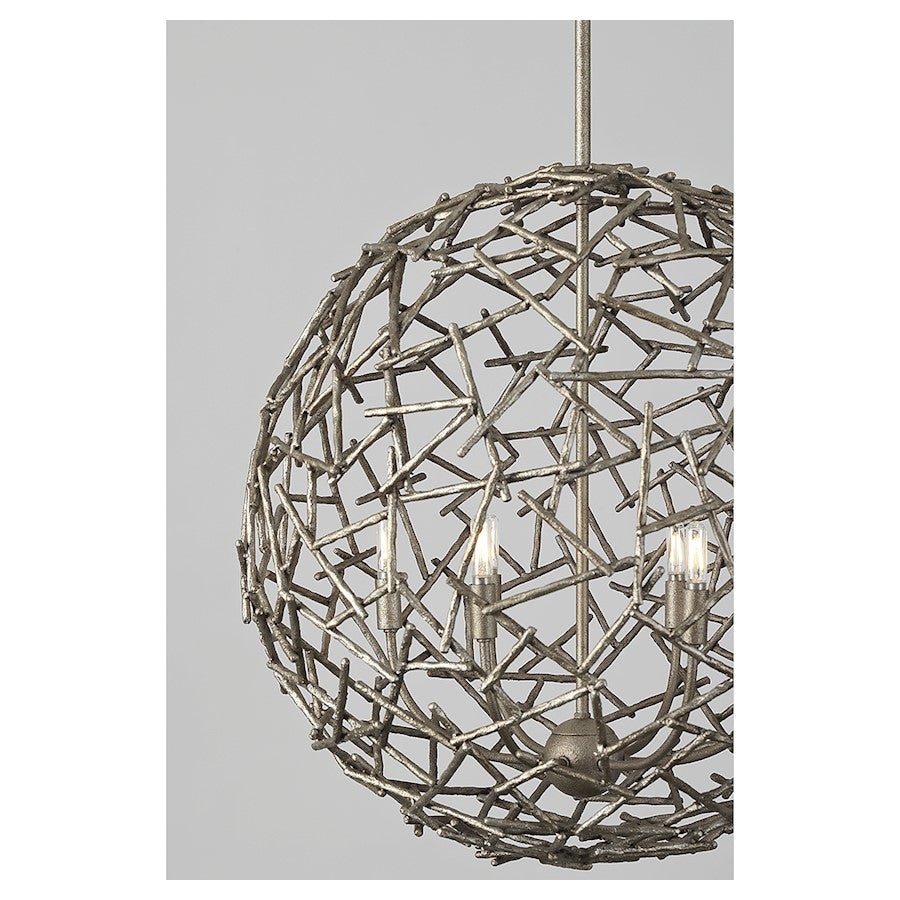 6 Light Pendant, Campagne Luxe