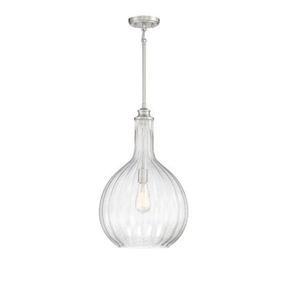 1 Light Pendant, Satin Nickel