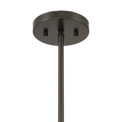 Savoy House Sheriden 12in 1-Light Pendant | Artisanal Modern Mediterranean Bronze and Bronze Rippled Glass | Kitchen Island & Dining | Model 7-2275-1-15