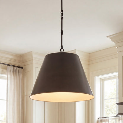 1 Light 13" Pendant, Old Bronze