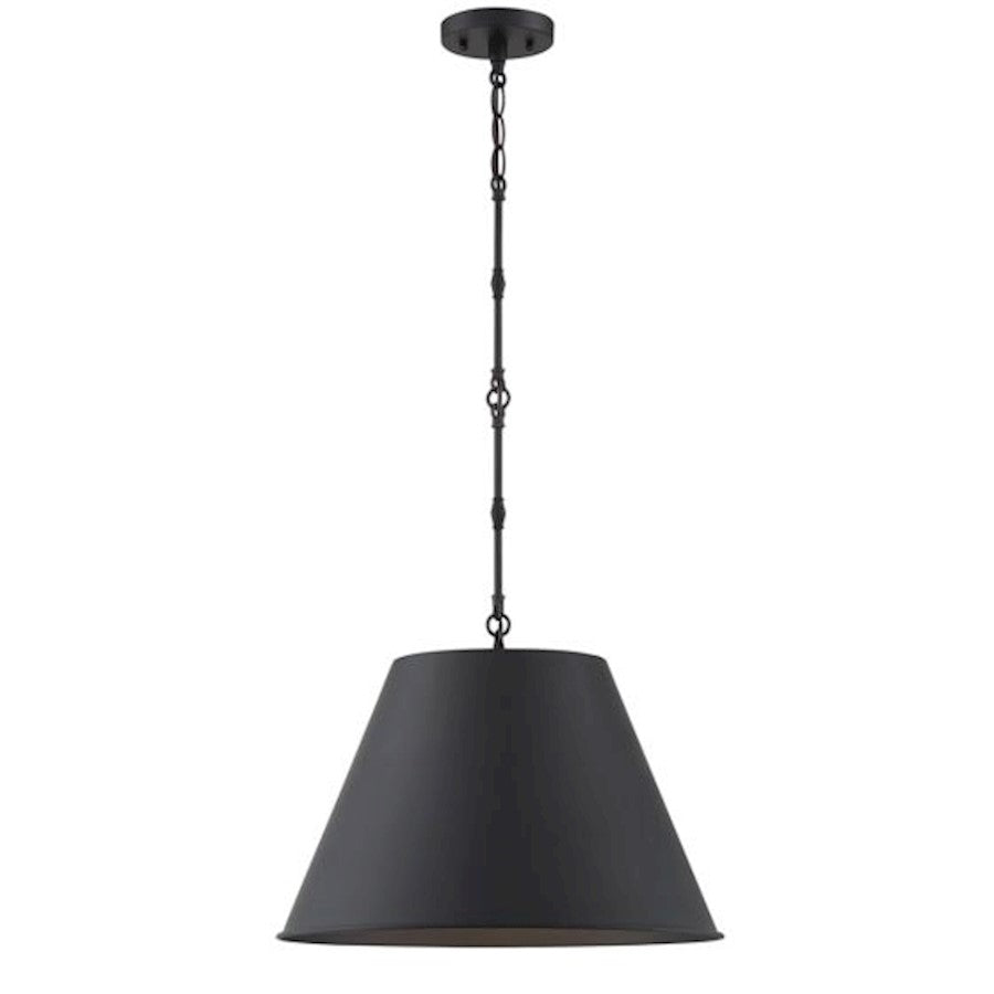 Savoy House Alden 1-Light 13" Pendant, Matte Black - 7-231-1-89