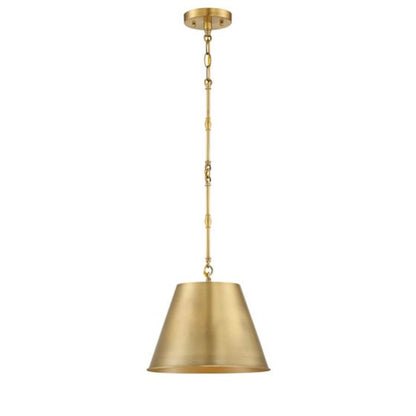 Savoy House Alden 1-Light 8.5" Pendant, Warm Brass - 7-232-1-322